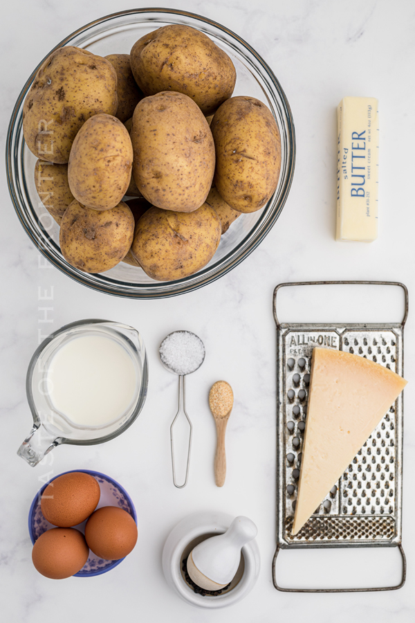 ingredients for Duchess Potatoes