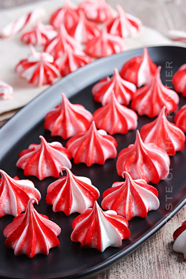 red and white meringues