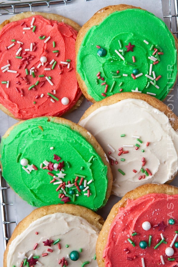 Frosted Christmas Cookies