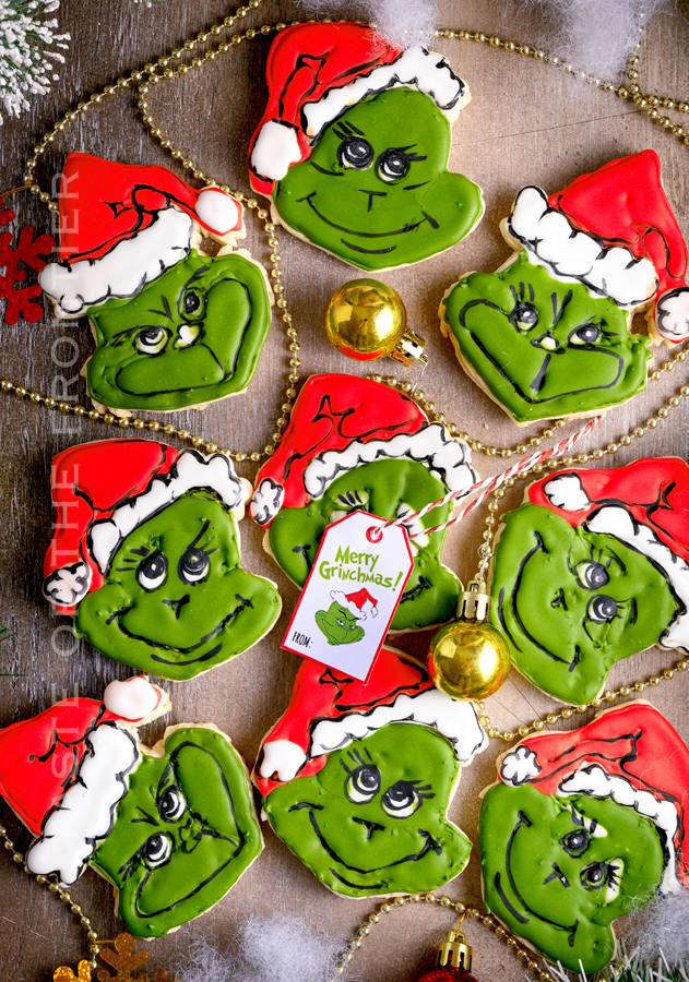 grinch cut out cookies