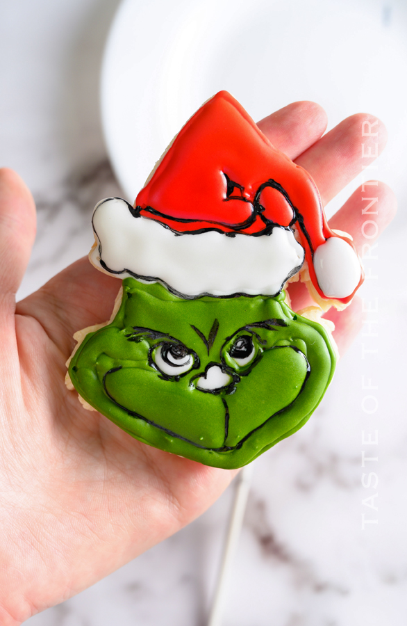 decorated cookie with royal icing