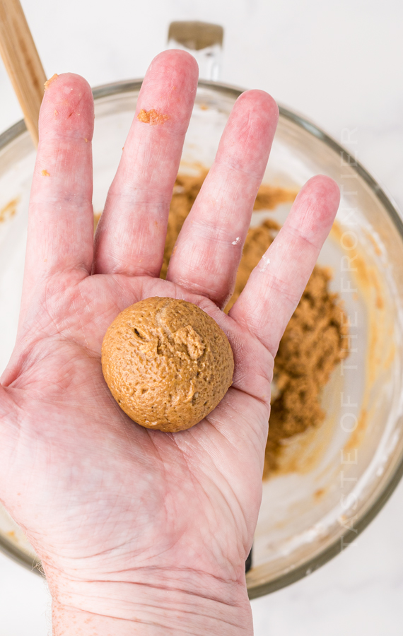 rolling ginger cookies