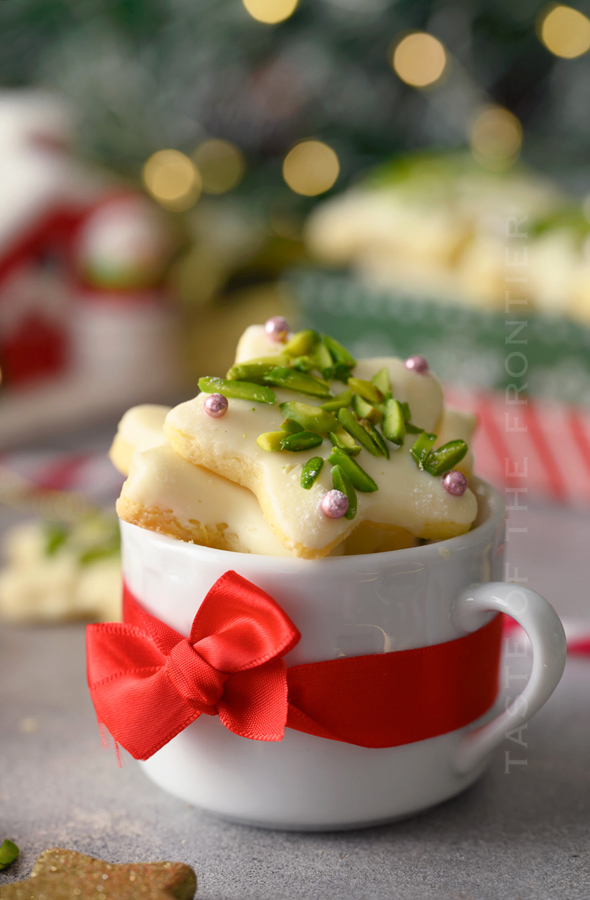 cup with cookies for Christmas