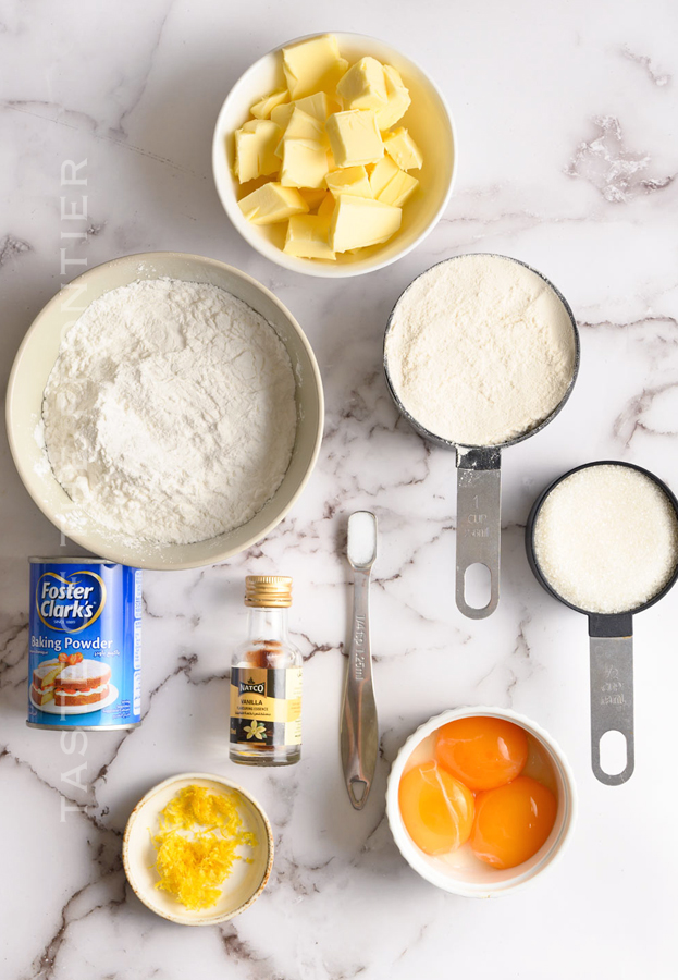 ingredients for Pistachio Cookies