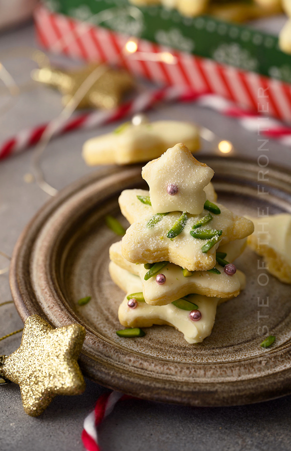 stack of star cookies