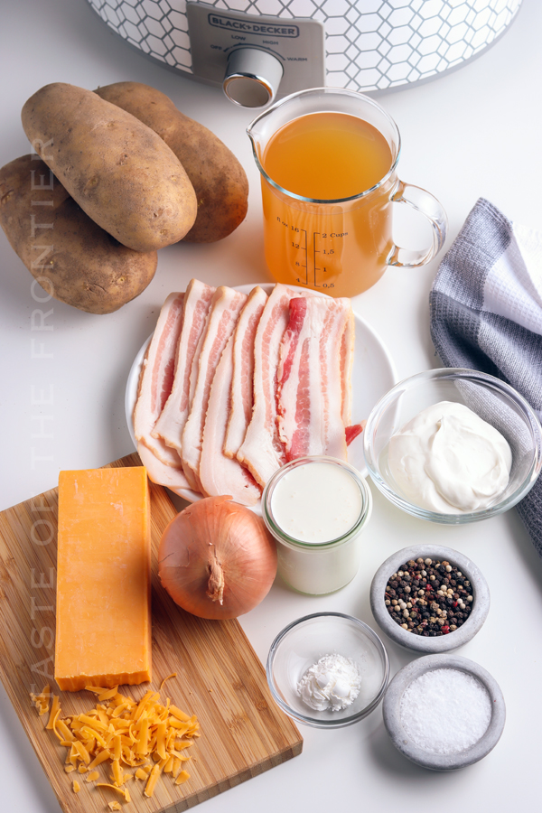 ingredients for Slow Cooker Potato Soup