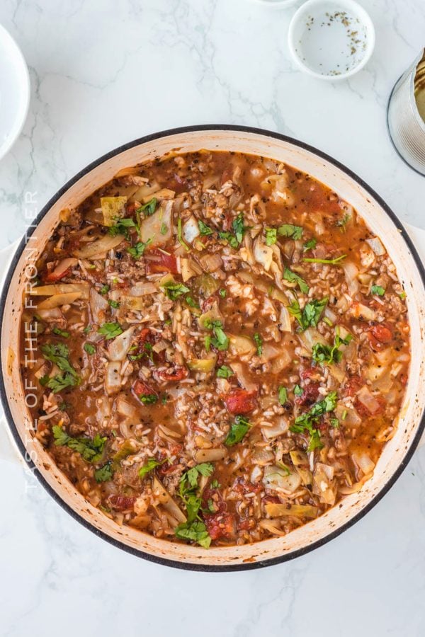 dinner soup- cabbage roll