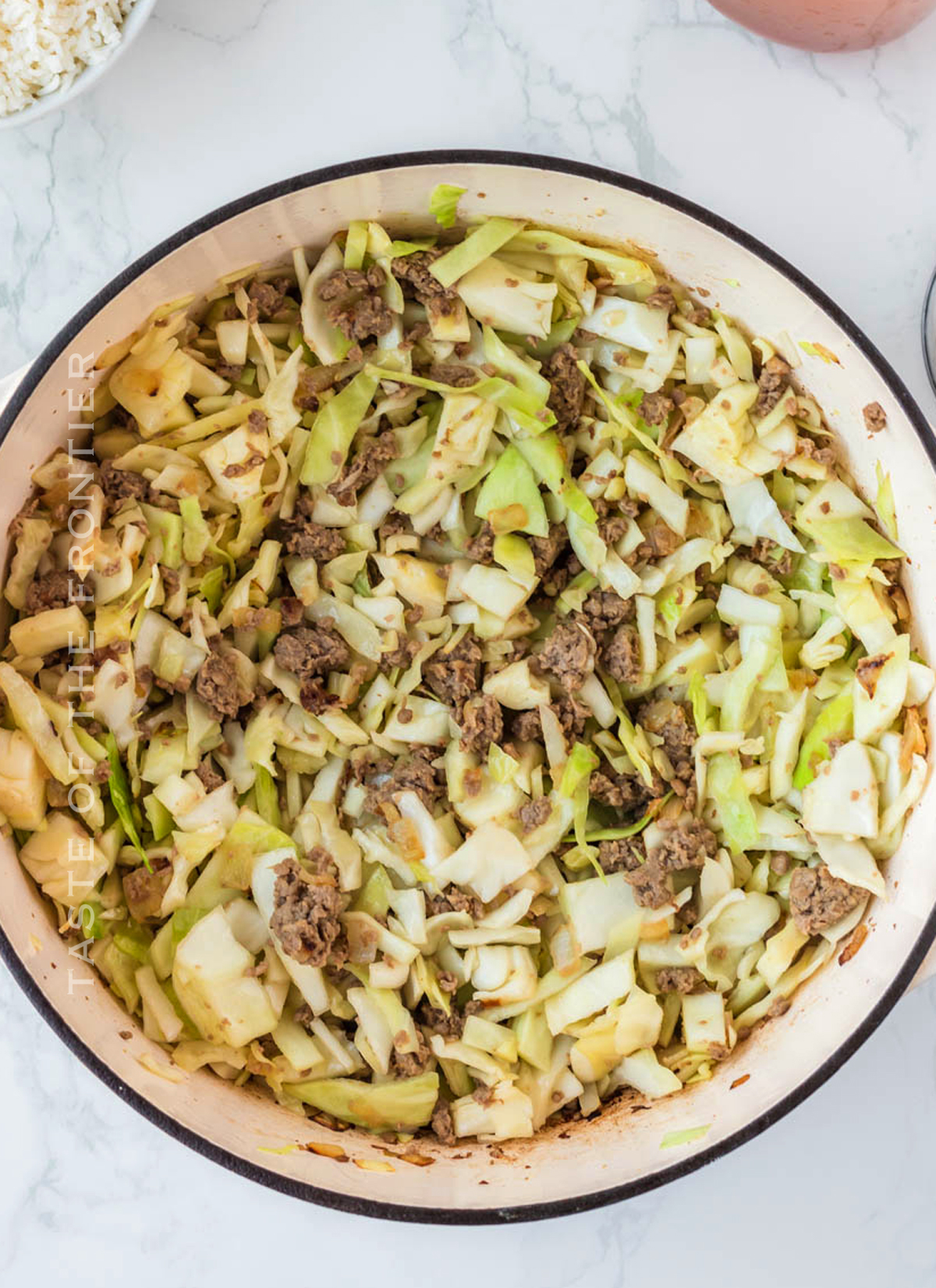 making stuffed cabbage soup