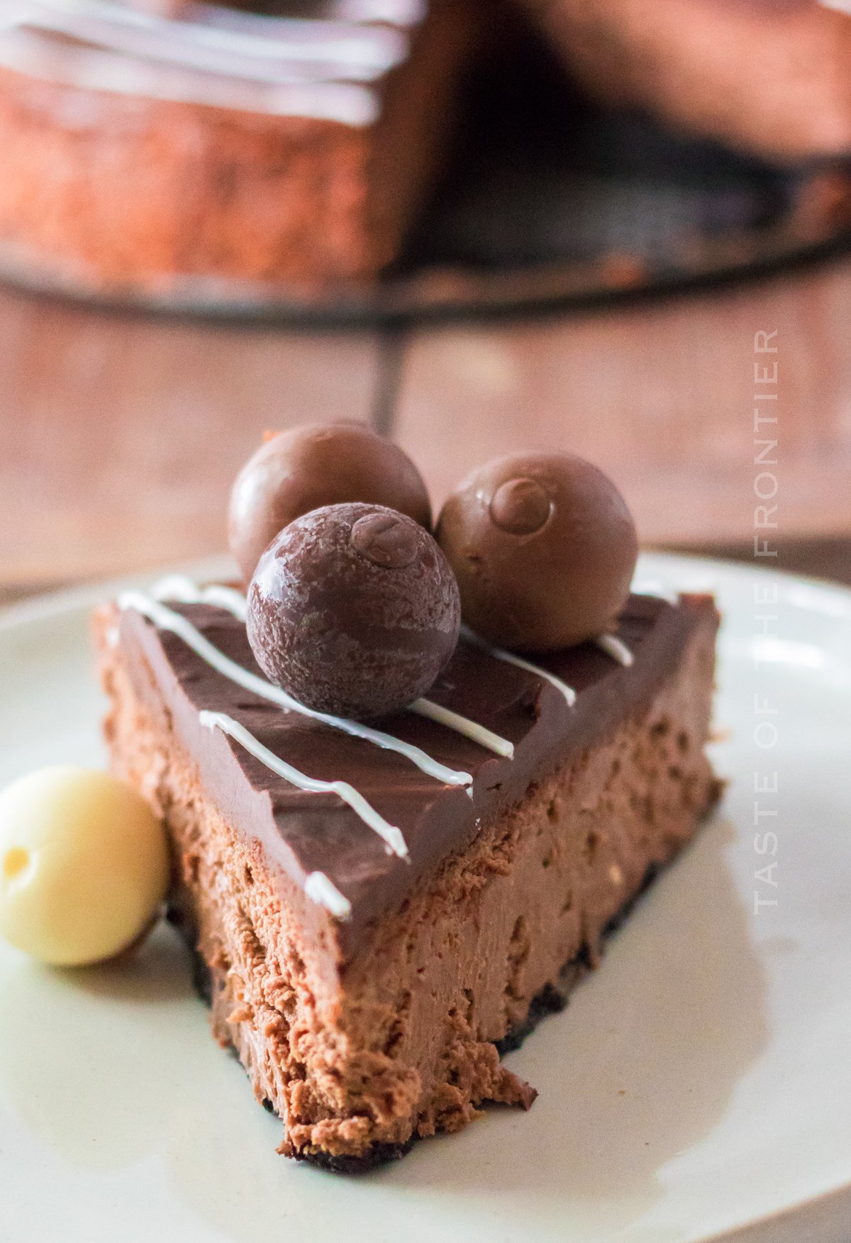 triple chocolate cheesecake