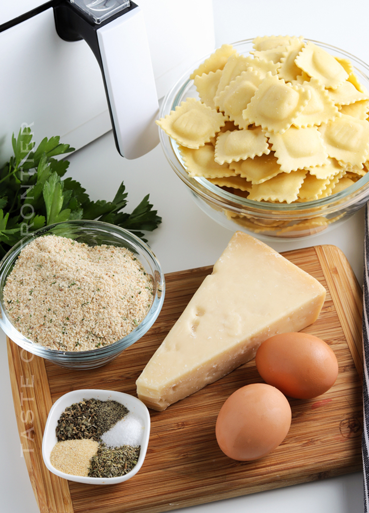 ingredients for Air Fryer Ravioli