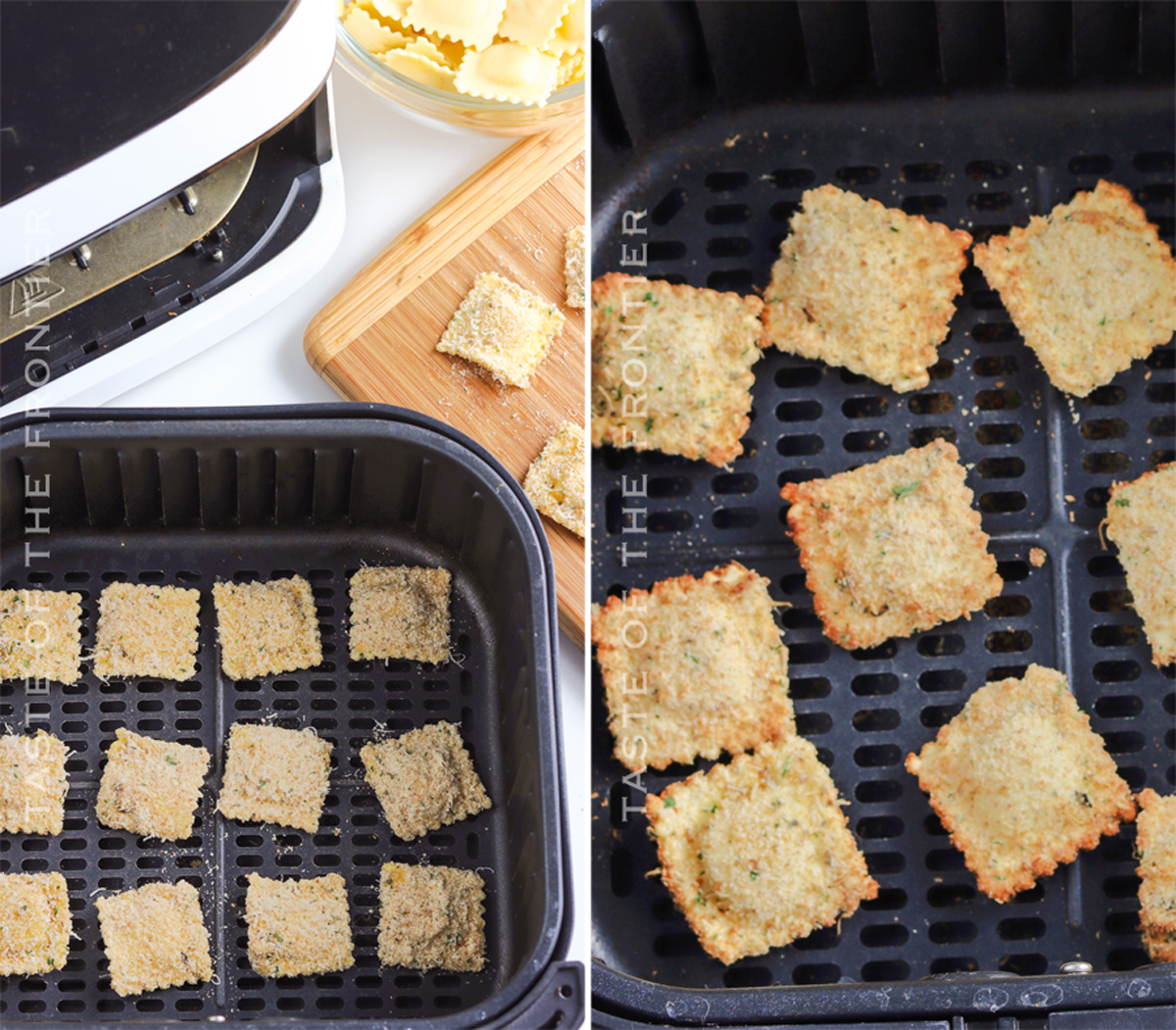 cooking ravioli in the air fryer