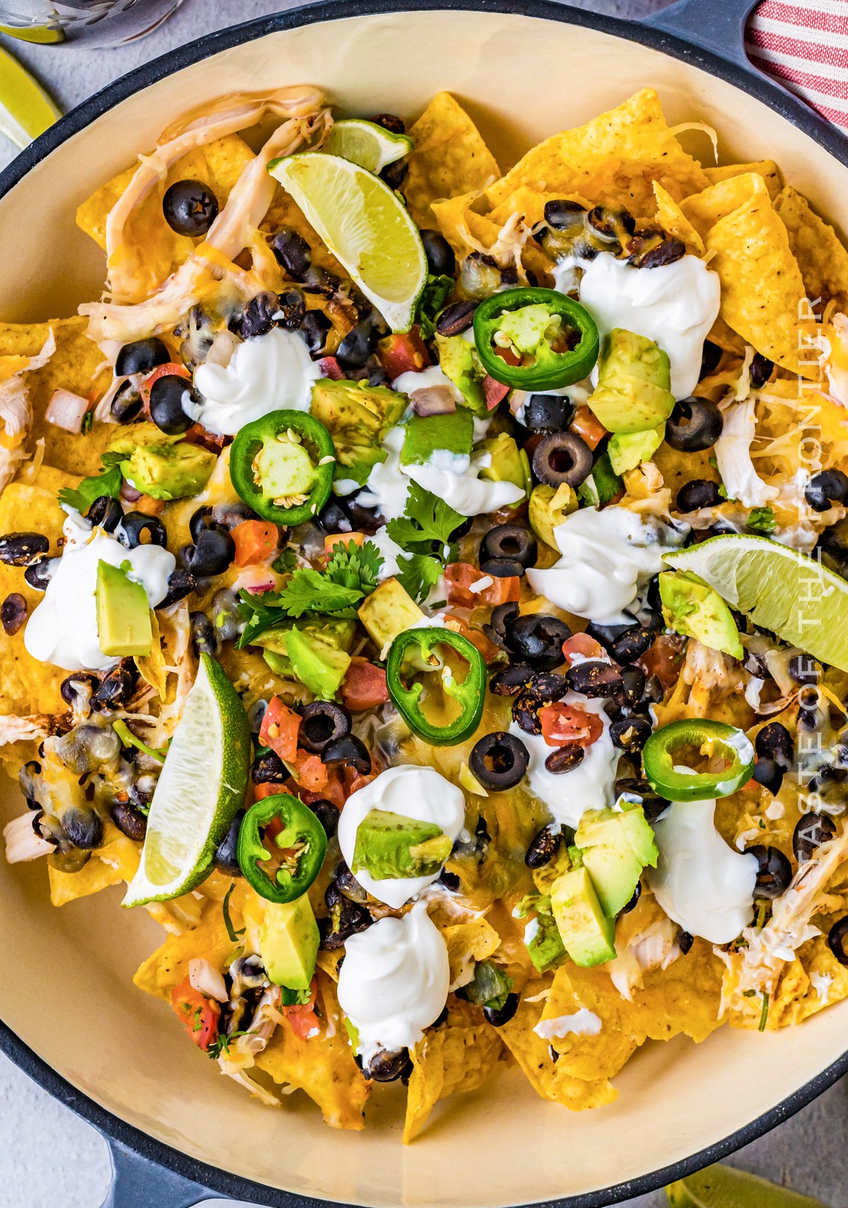 sheet pan chicken nachos