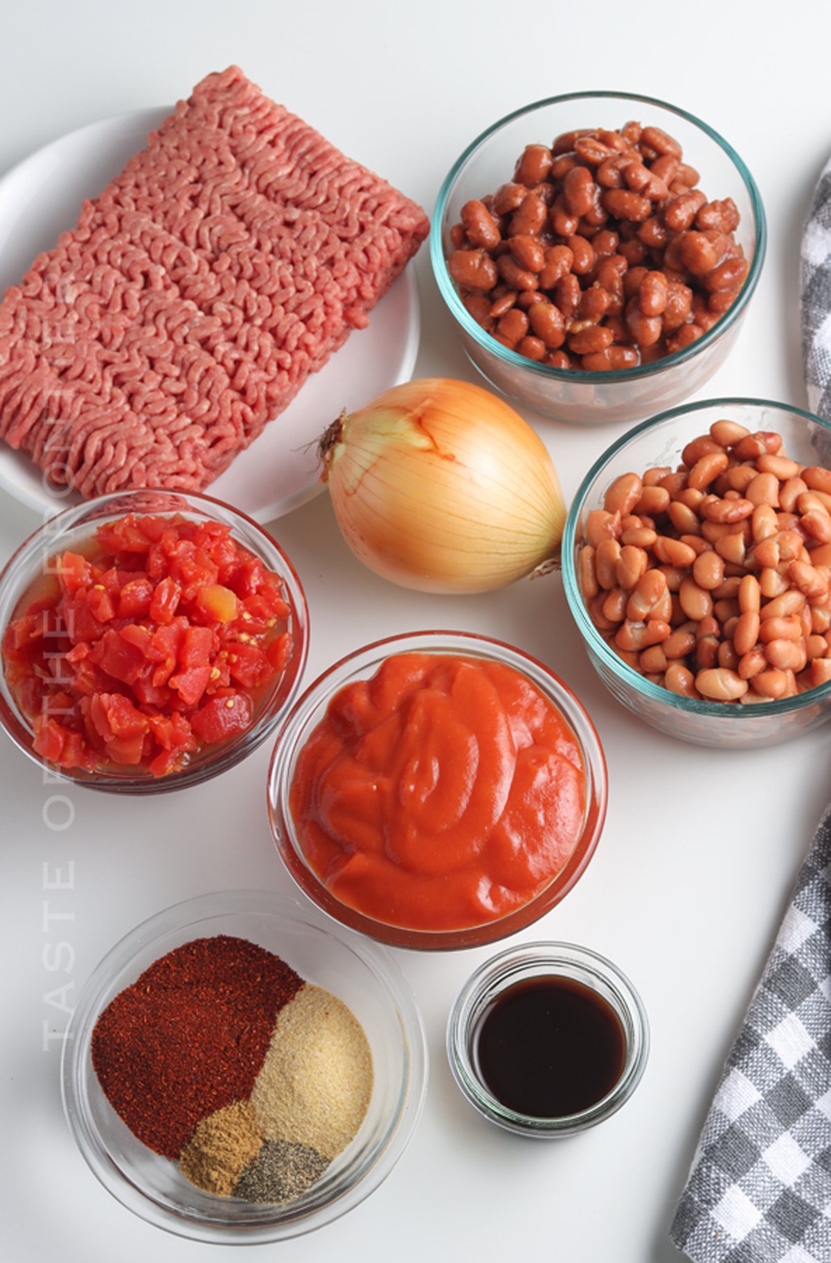 ingredients for Slow Cooker Chili