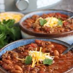 chili with toppings