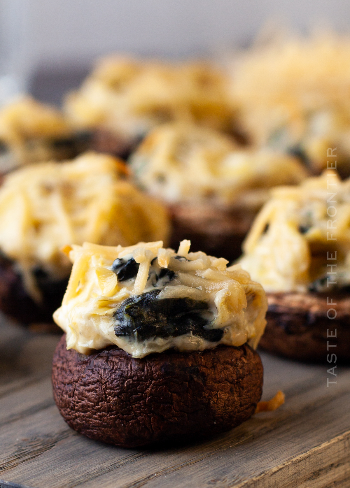 Spinach Artichoke Stuffed Mushrooms