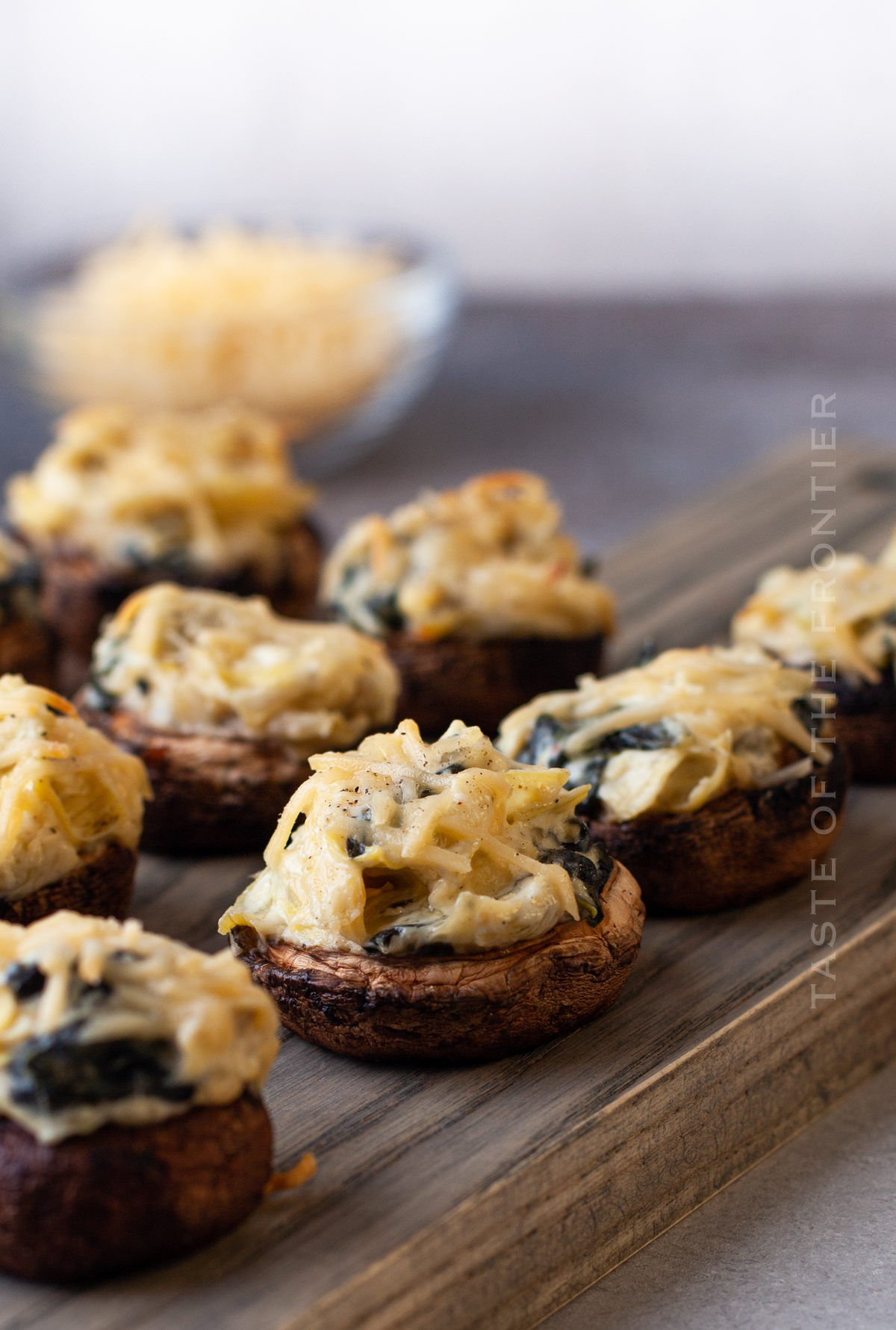 Spinach Artichoke Dip Mushrooms