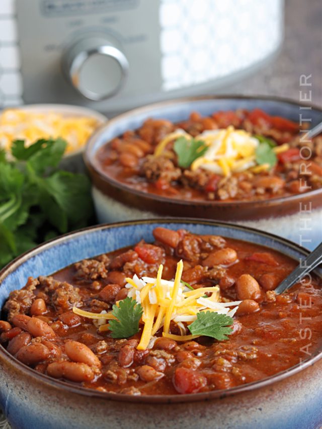 Easiest Slow Cooker Bean Chili Recipe Taste of the Frontier