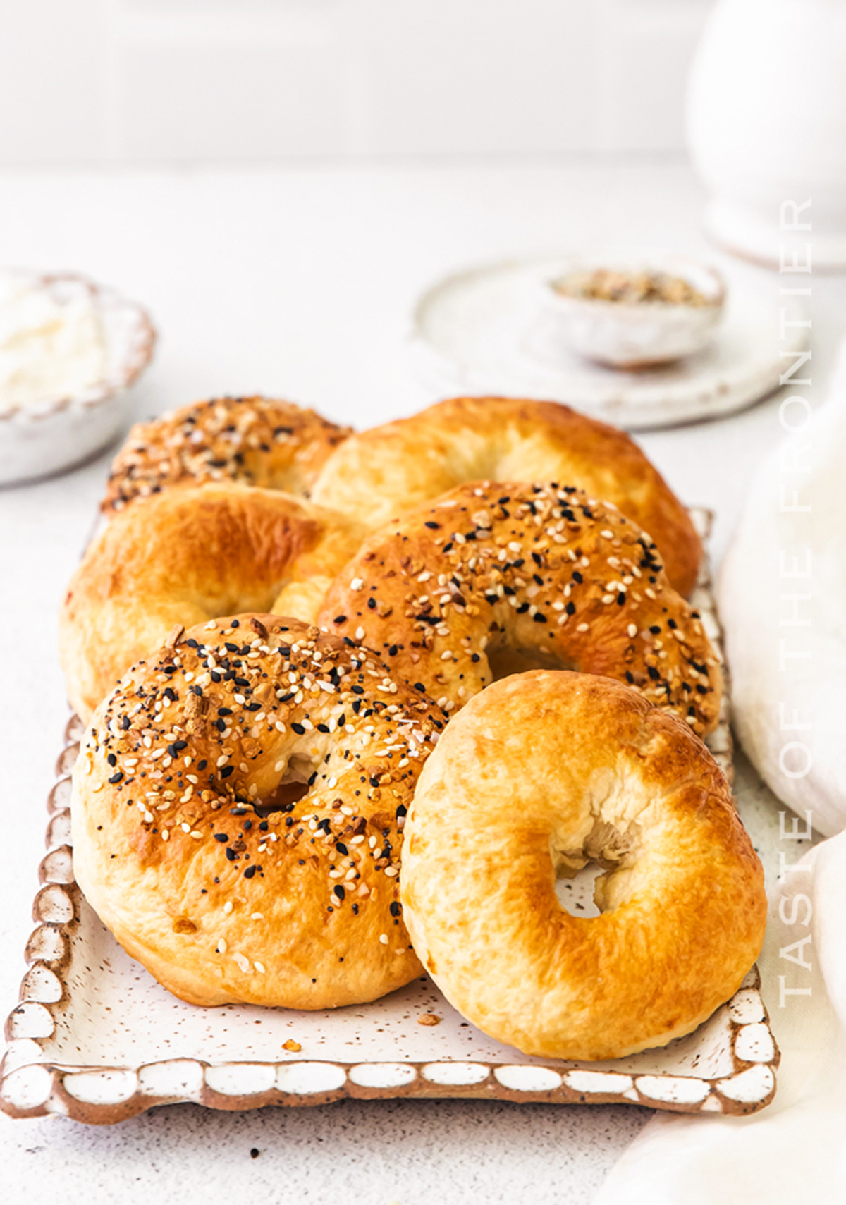 air fried bagels