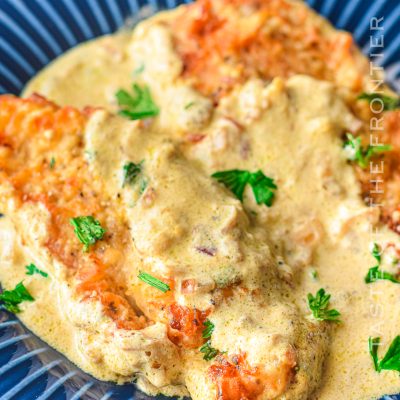 Air Fryer Creamy Garlic Chicken