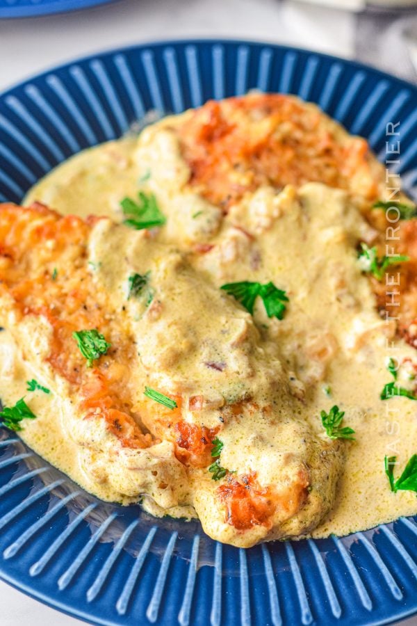 Air Fryer Creamy Garlic Chicken