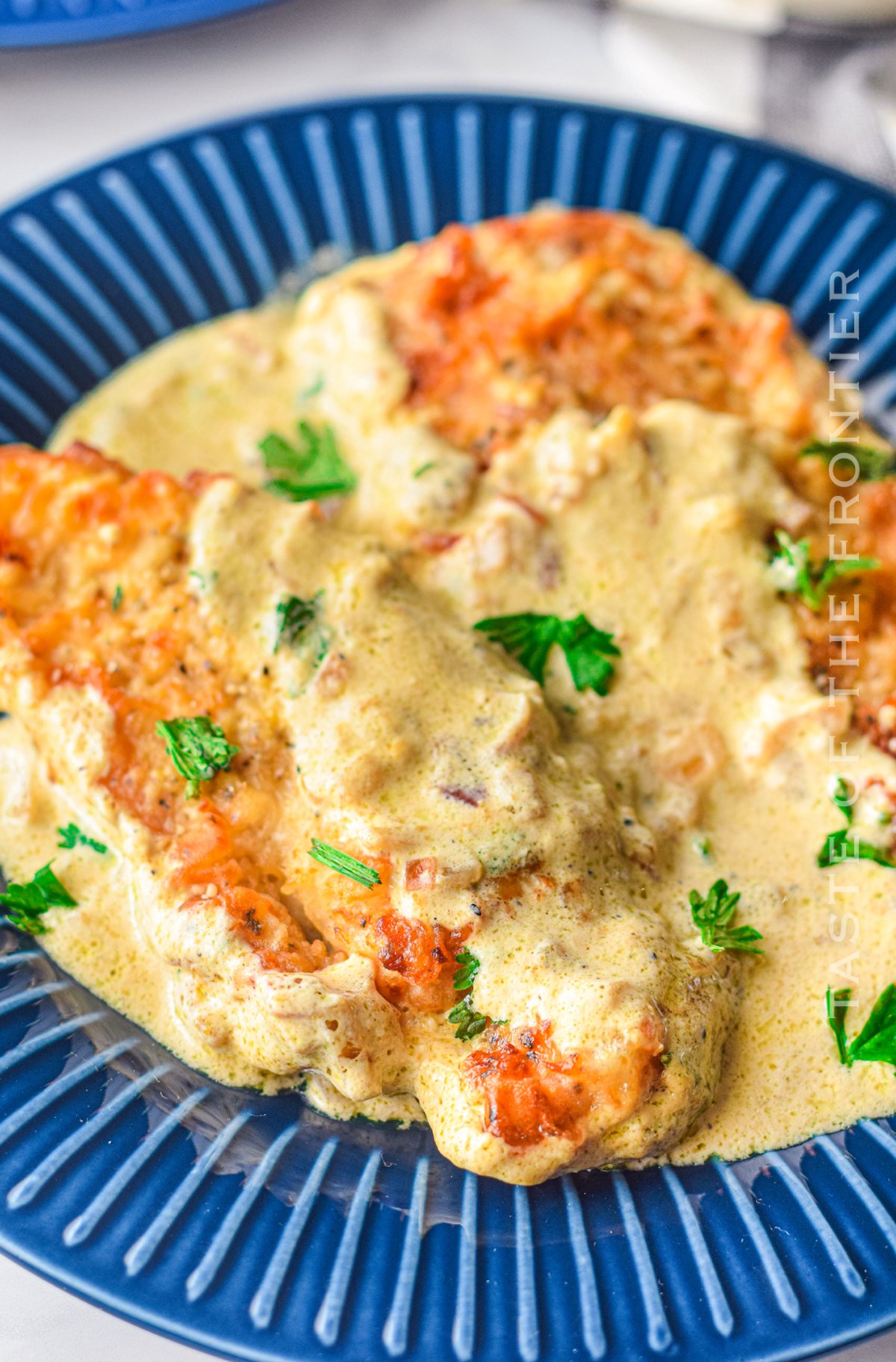 Air Fryer Creamy Garlic Chicken