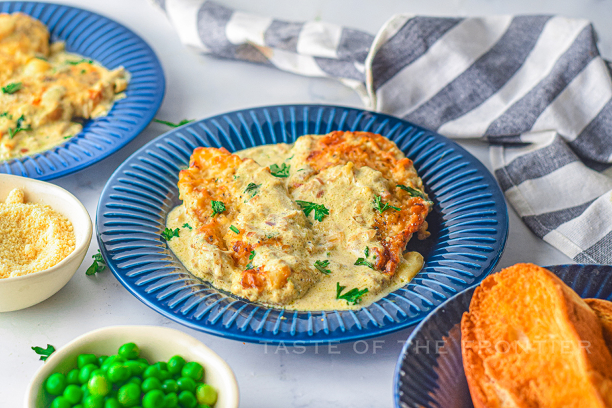 Air Fryer Creamy Garlic Chicken - Taste of the Frontier