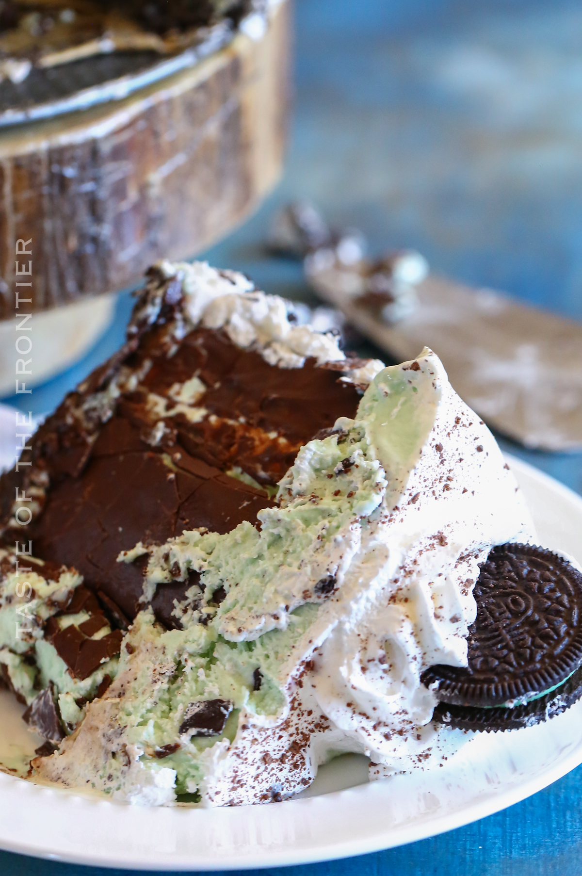 holiday cake with ice cream