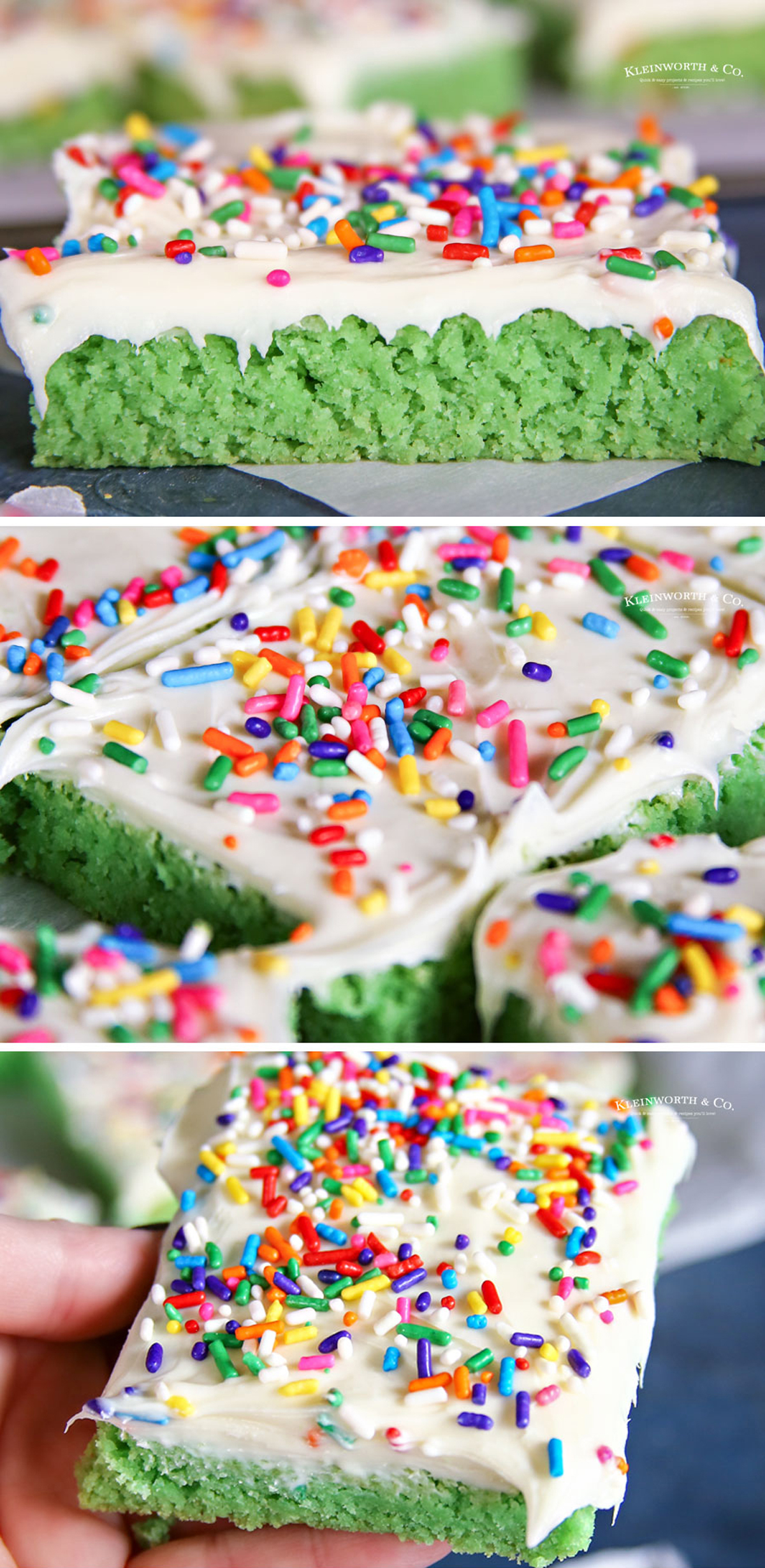 St. Patrick's Day Cake Mix Cookie Bars