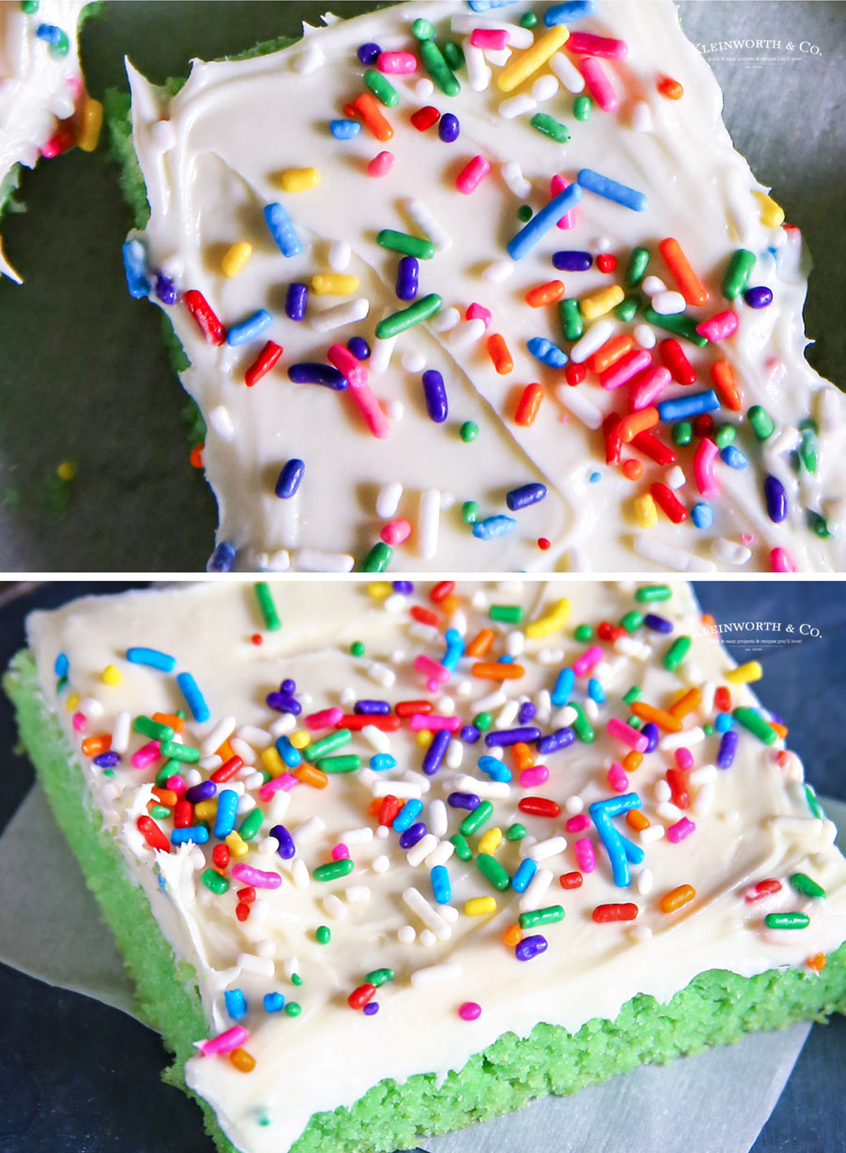 St. Patrick's Day Cake Mix Cookie Bars