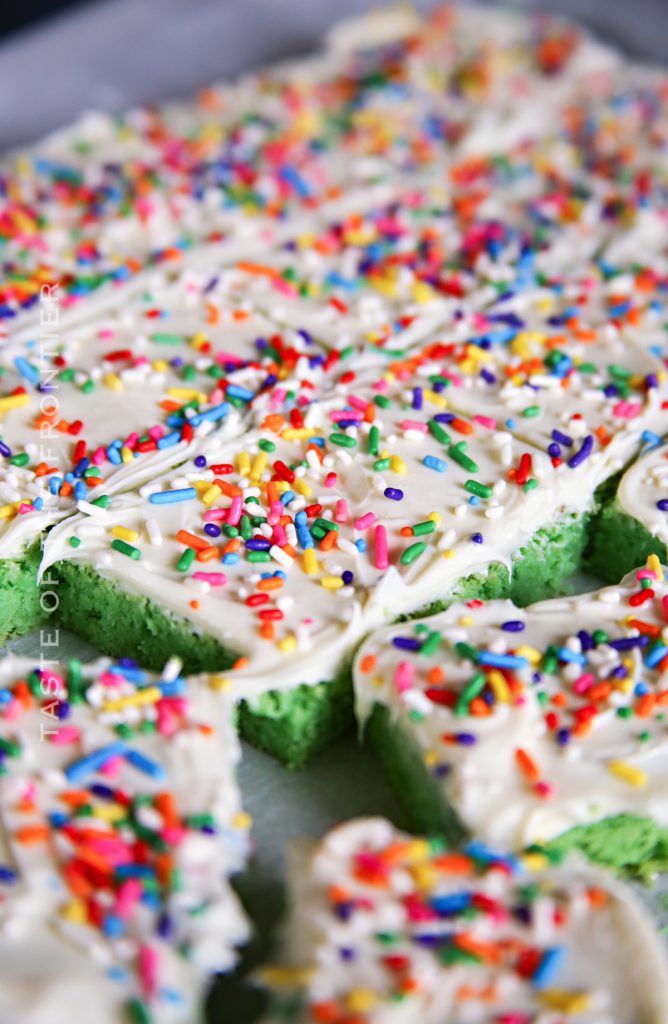 rainbow sprinkle dessert