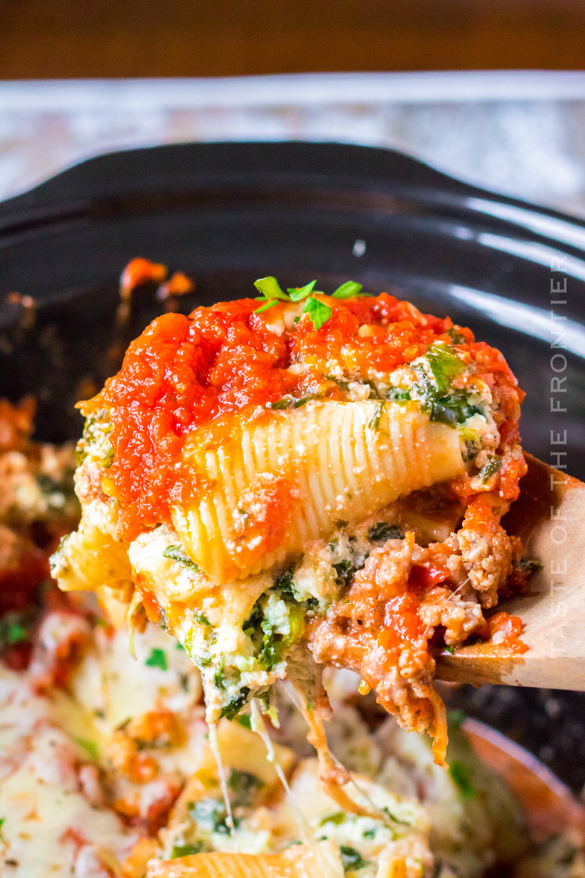 Slow Cooker Stuffed Shells