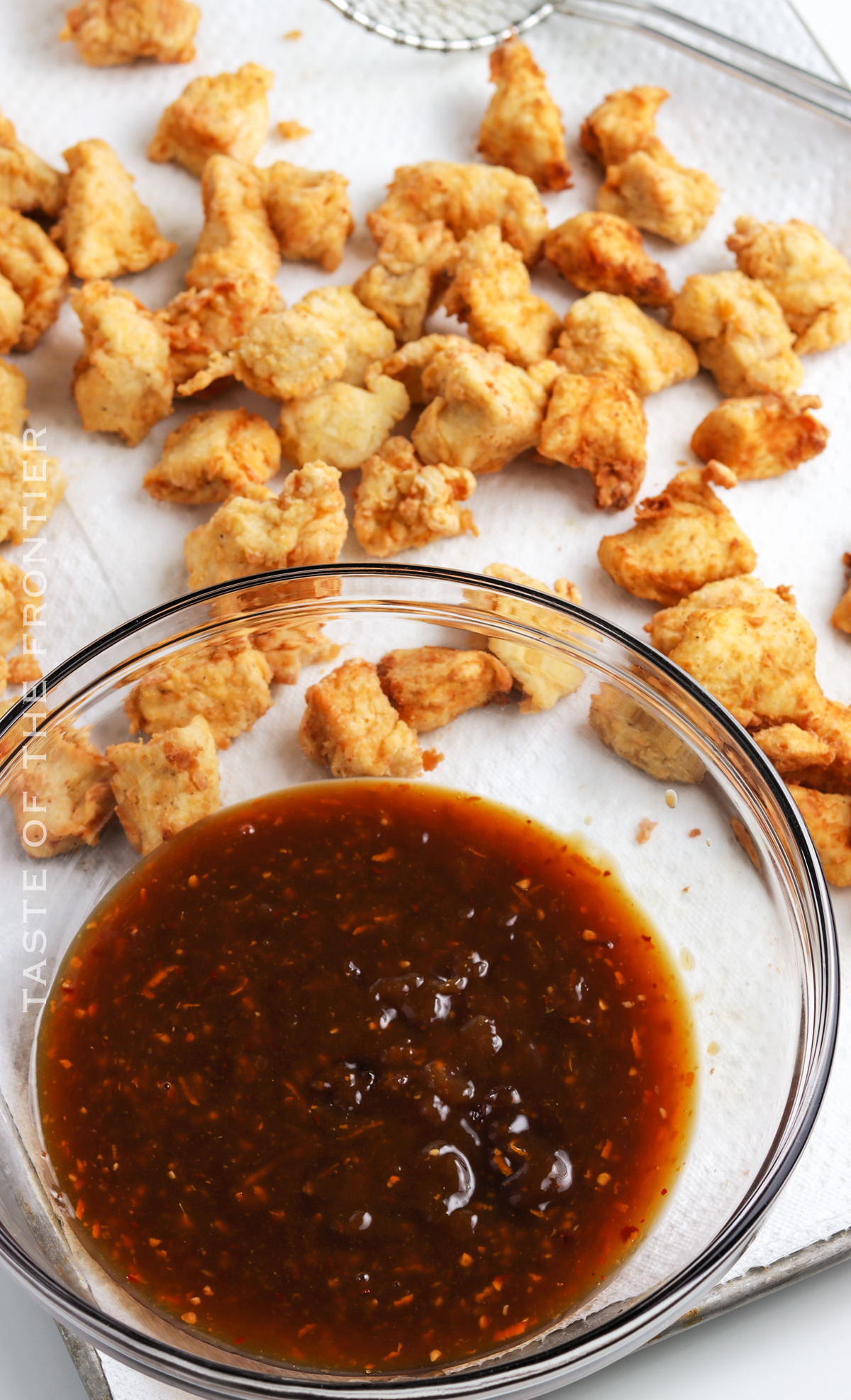 fried pieces of chicken for chinese food