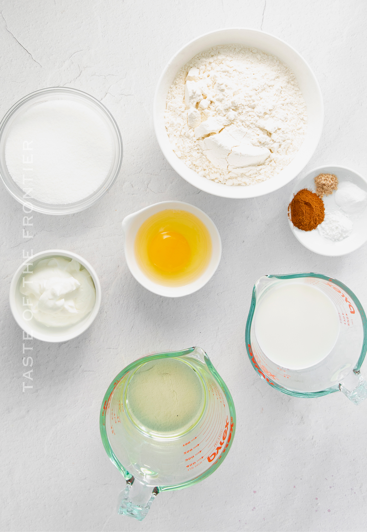 ingredients for Coffee Cake Muffins