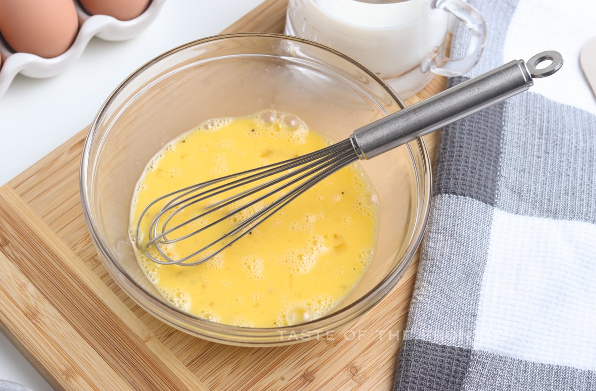 whisked eggs