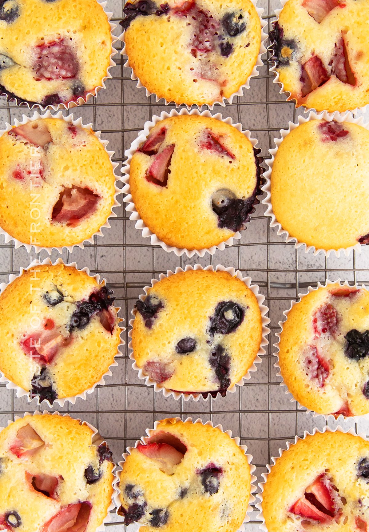 baked berry muffins
