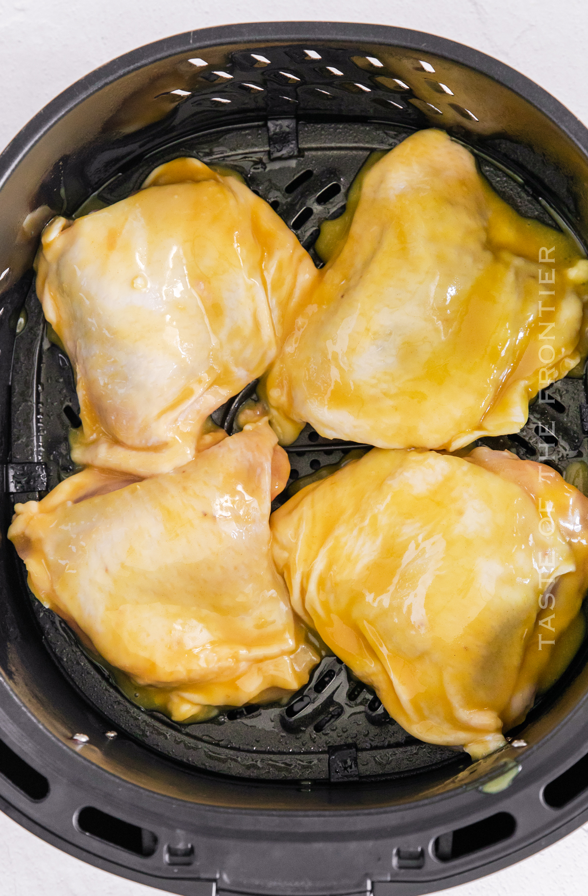 how to make Air Fryer Honey Mustard Chicken Thighs