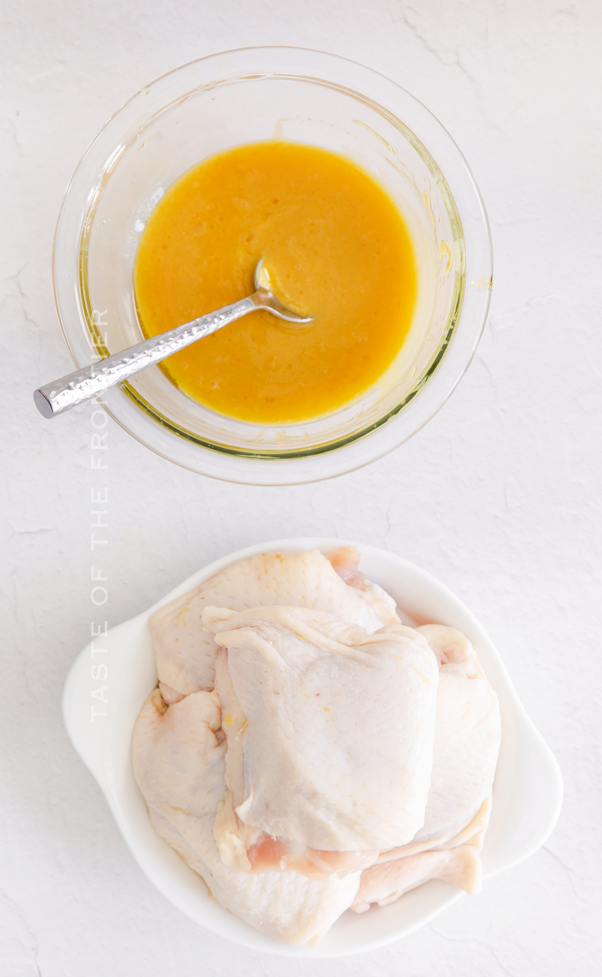 ingredients for Air Fryer Honey Mustard Chicken Thighs