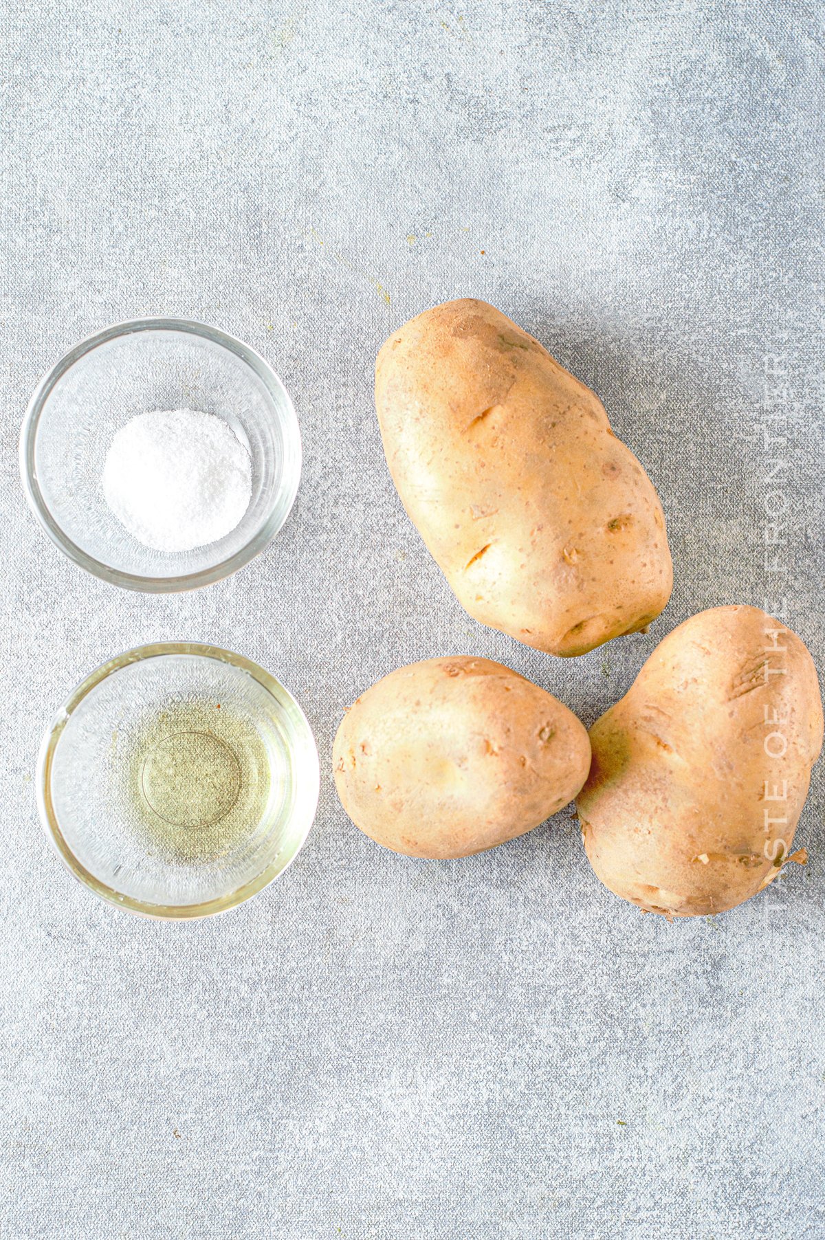 ingredients for Air Fryer Potato Chips