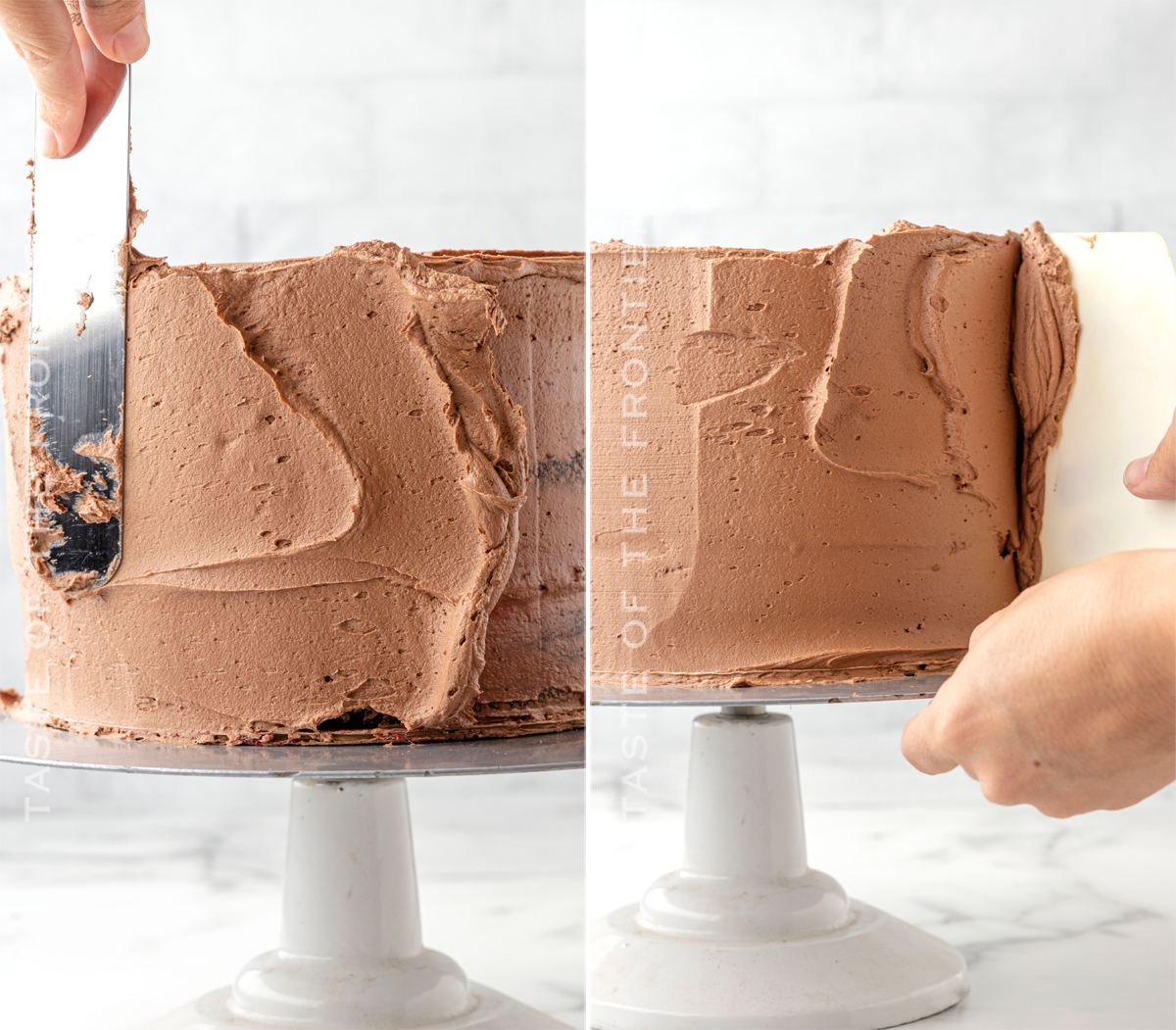 how to frost a layered cake