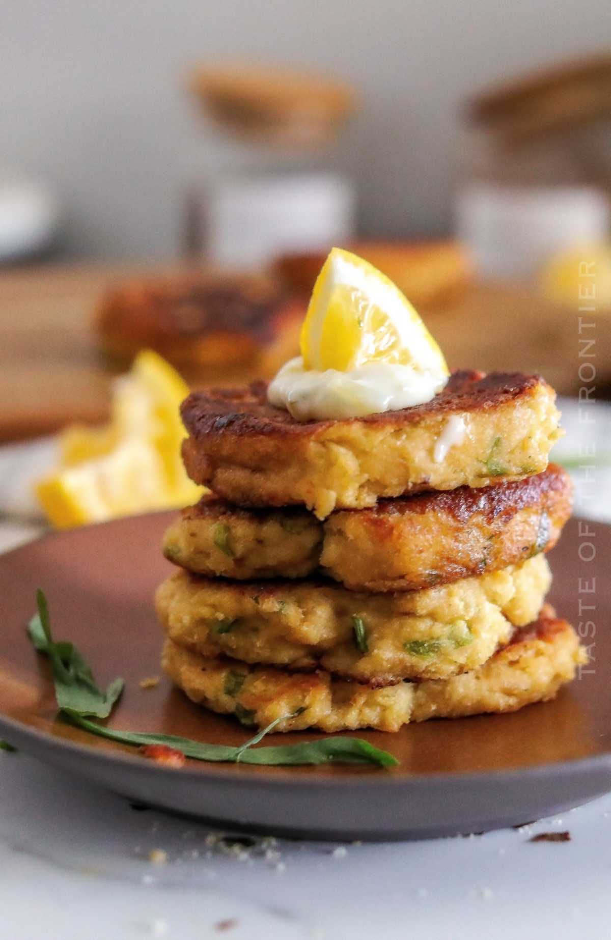 crab cakes stack