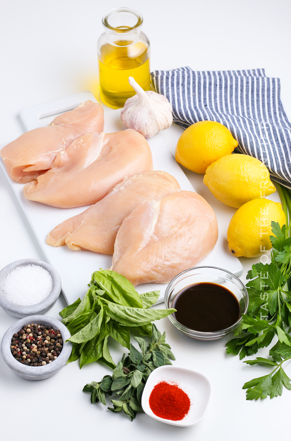 ingredients for Oven-Baked Chicken