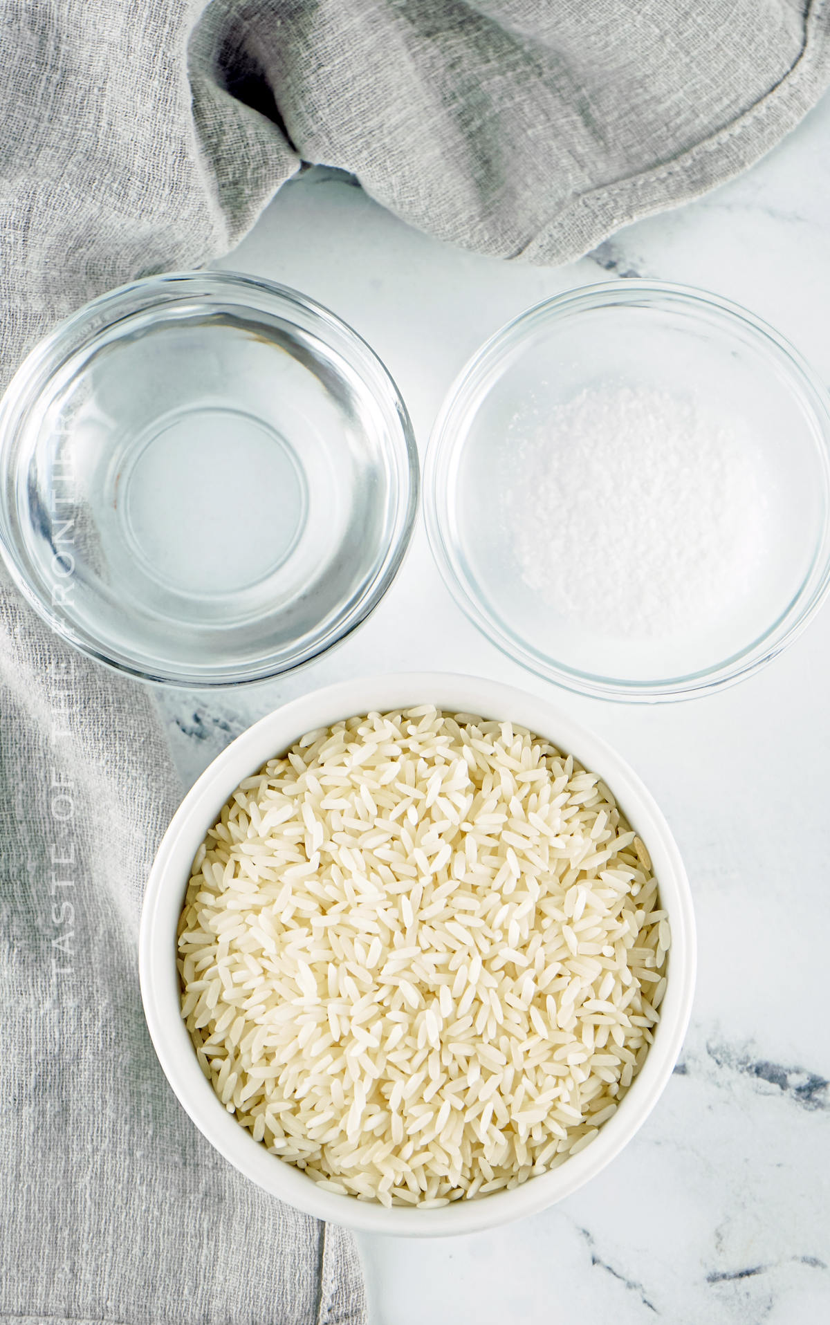 ingredients for Instant Pot White Rice