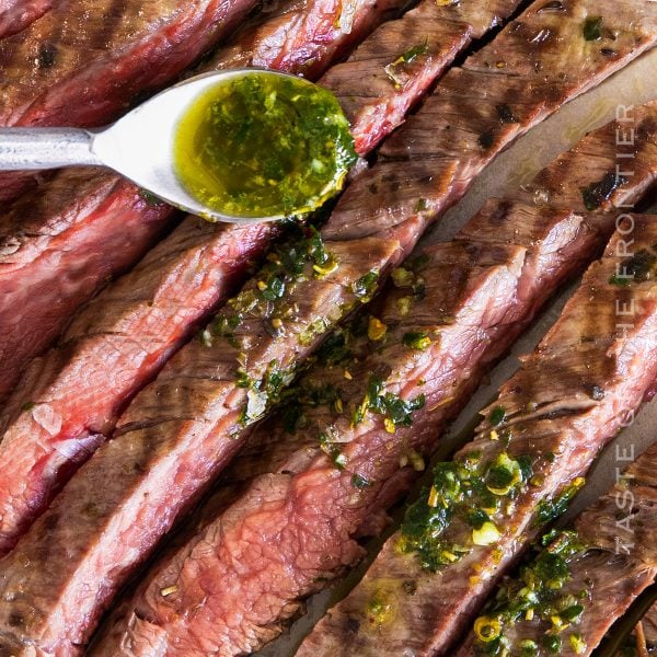 Marinated Flank Steak with Chimichurri Taste of the Frontier