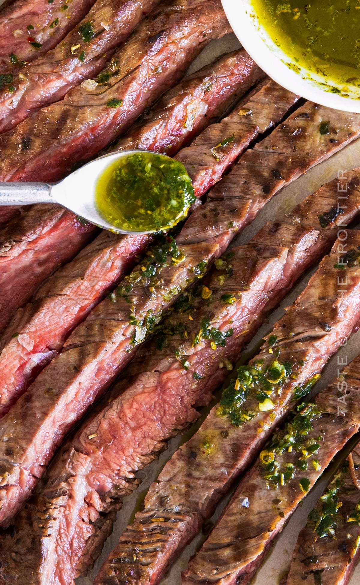 Grilled Flank Steak with Chimichurri Sauce Recipe