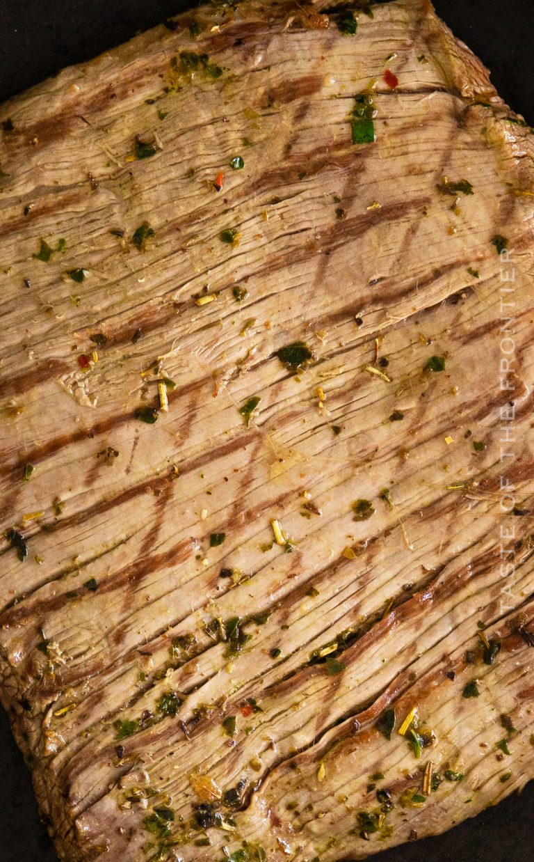 Marinated Flank Steak with Chimichurri Taste of the Frontier