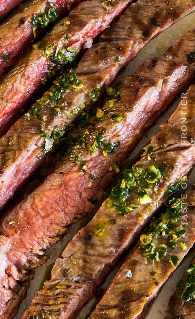 Marinated Flank Steak with Chimichurri Taste of the Frontier