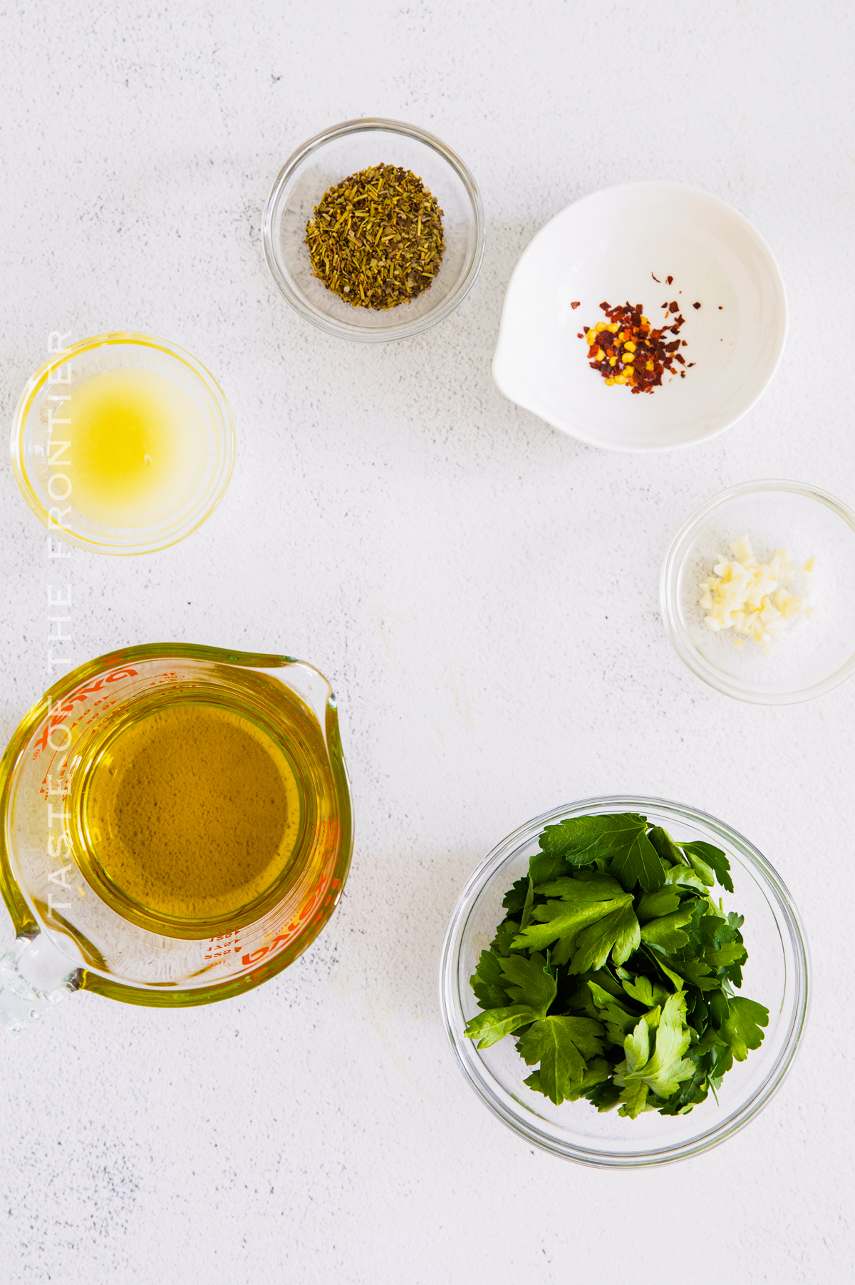 ingredients for Marinated Flank Steak with Chimichurri