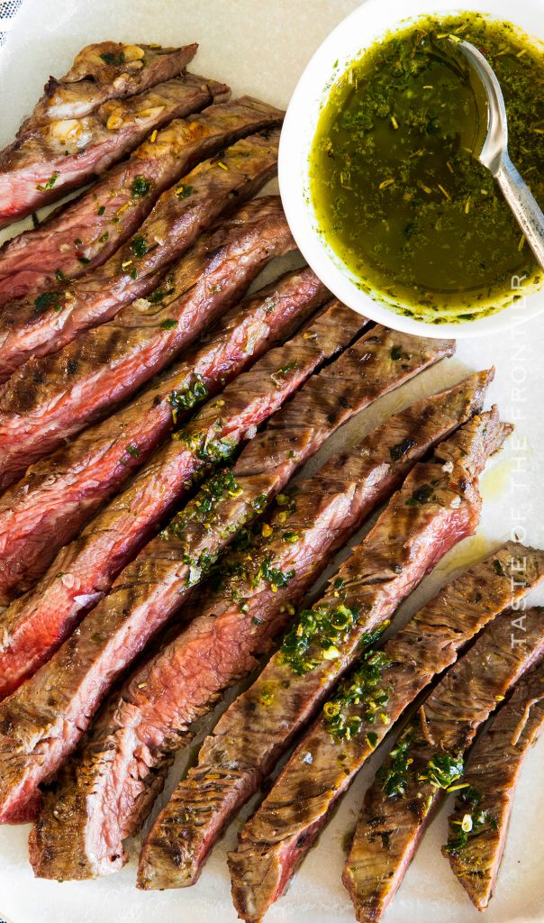 Marinated Flank Steak with Chimichurri Taste of the Frontier