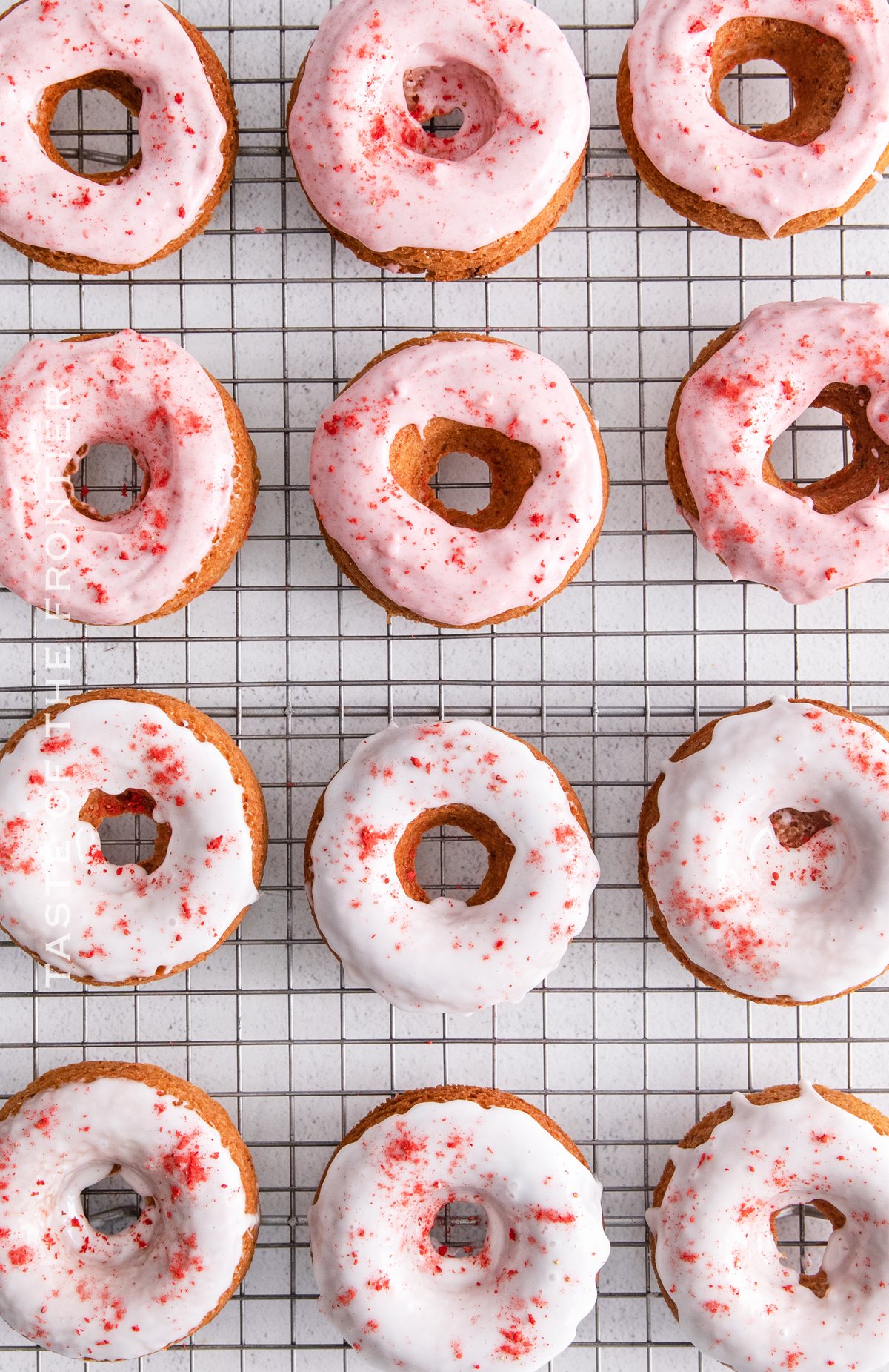 glazed donuts with strawberries