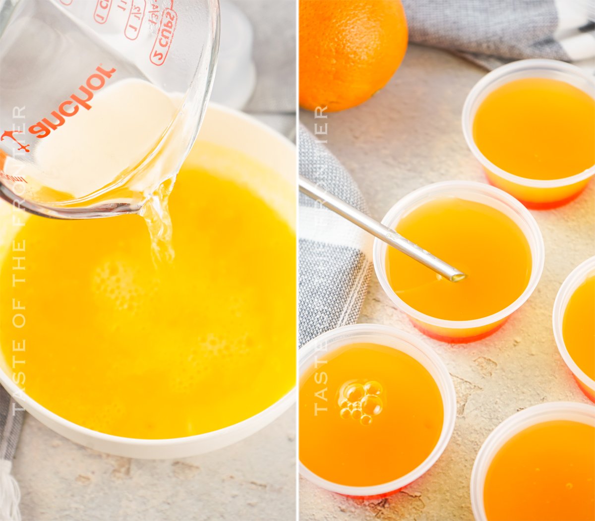 orange juice shots